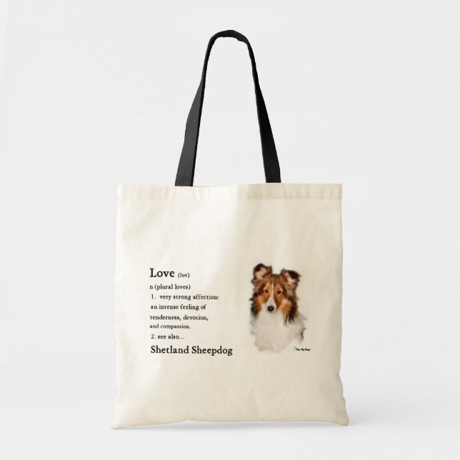 Bolso De Tela Shetland Sheepdog Sheltie Gifts (Frente)