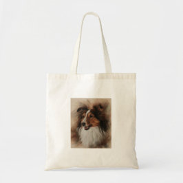 Bolso De Tela Shetland Sheepdog Sheltie sonriendo