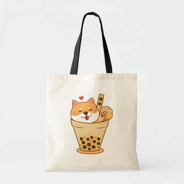 Bolso De Tela Shiba Boba (Frente)