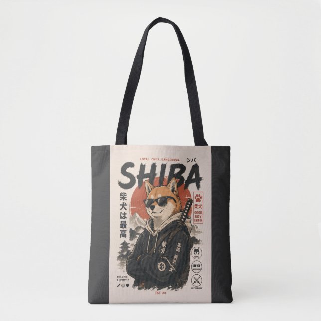 BOLSO DE TELA SHIBA EL PROTECTOR (Anverso)