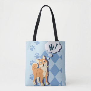 Bolso De Tela Shiba Inu