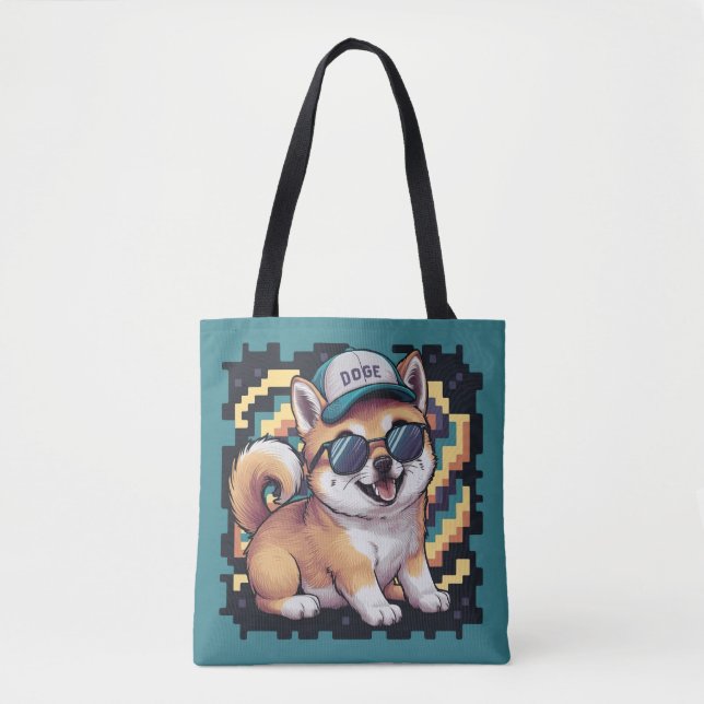 Bolso De Tela Shiba Inu Cuppy Dog (Anverso)
