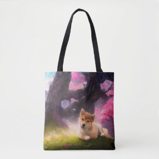 Bolso De Tela Shiba Inu Fantasy Anime