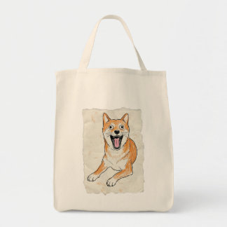 Bolso De Tela Shiba Inu Gritando Divertido - Crayón de Caos Inte