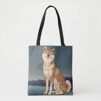 Bolso De Tela Shiba Inu Moonlight Tote Bag