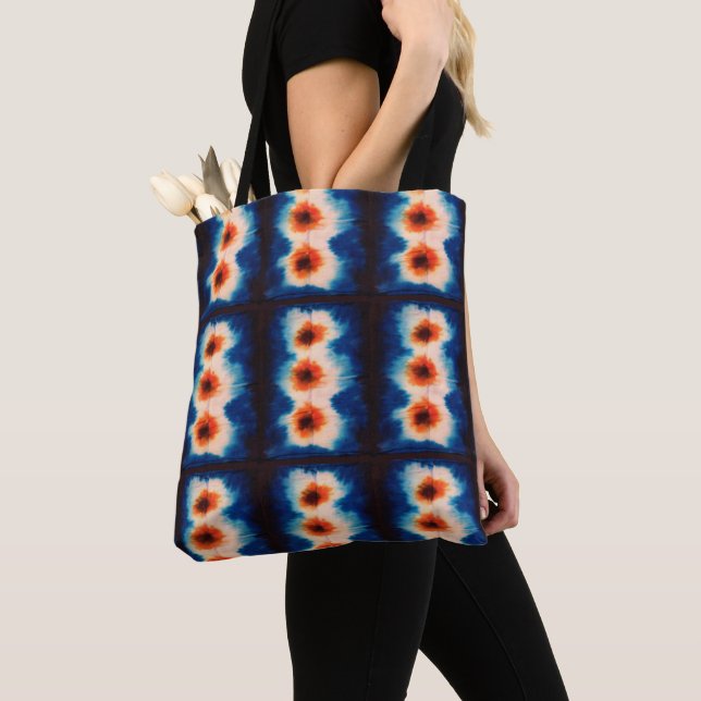 Bolso De Tela Shibori Tie Dye Fabric Pattern Boho (Detalle)