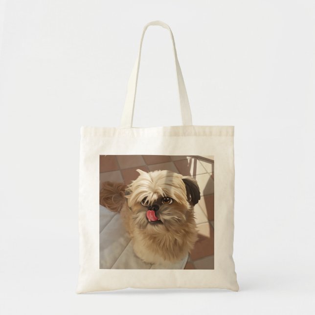 Bolso De Tela Shih Tzu cute dog tote bag (Frente)