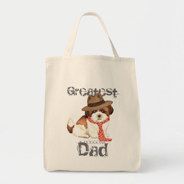 Bolso De Tela Shih Tzu Dad (Frente)