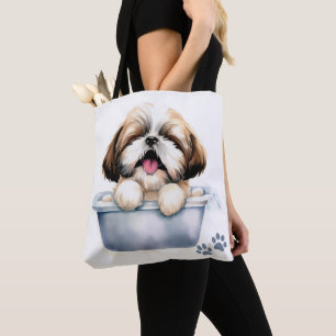 Bolso De Tela Shih Tzu Dog