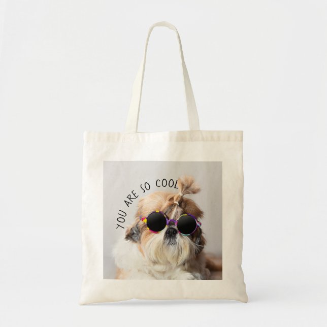 Bolso De Tela Shih Tzu Eres tan guapo de Guay. (Frente)