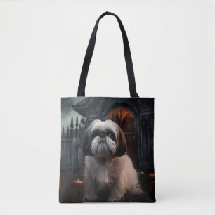 Bolso De Tela Shih Tzu Halloween Sasuy