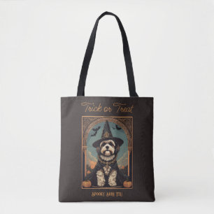 Bolso De Tela Shih Tzu Halloween Truco o Trato