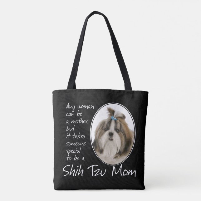 Bolso De Tela Shih Tzu Mom Tote (Reverso)