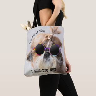 Bolso De Tela Shih Tzu No es divertido a los amantes de los perr