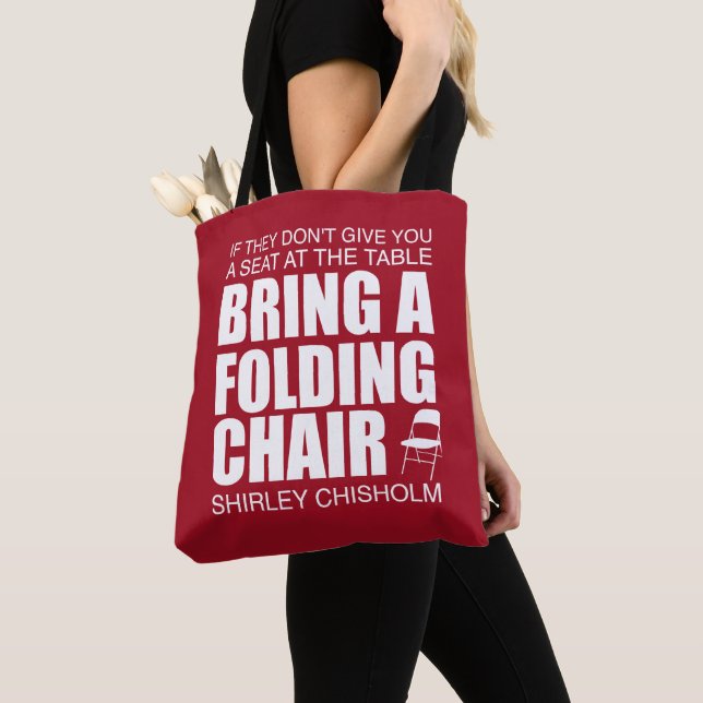 Bolso De Tela Shirley Chisholm Folding Chair (Detalle)