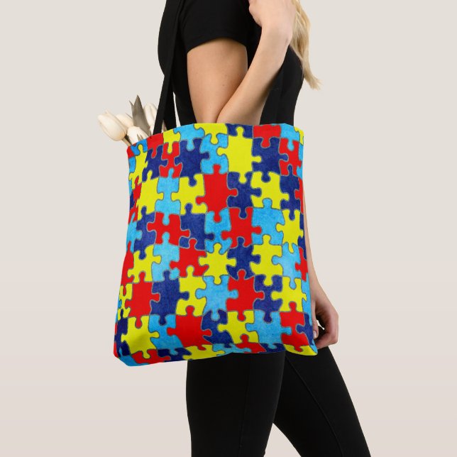 Bolso De Tela Shirley Taylor rompe el rompecabezas de la concien (Detalle)