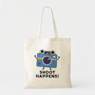 Bolso De Tela Shoot Happens Funny Camera Pun