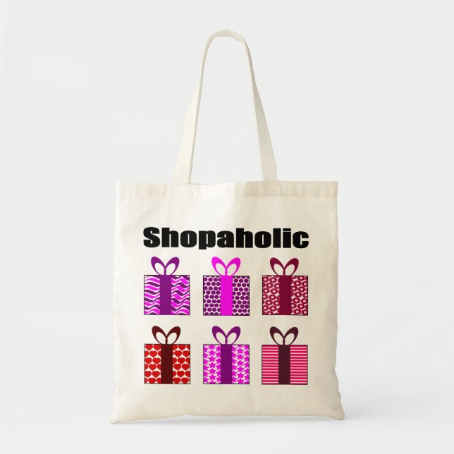 Bolso De Tela SHOPAHOLIC adicta (Frente)
