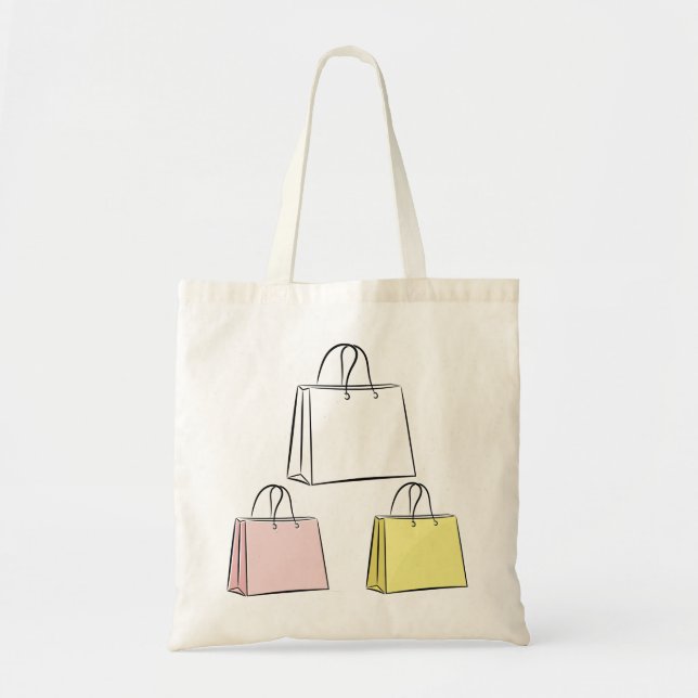Bolso De Tela Shopping Bags Tote Bag (Frente)