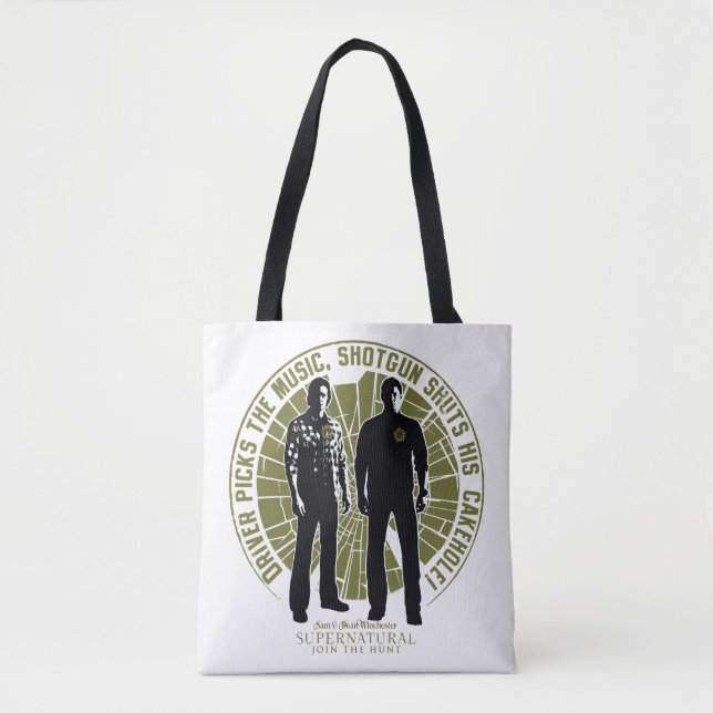Bolso De Tela "Shotgun" del supernatural Winchester Brothers (Anverso)