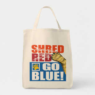 Bolso De Tela Shred Red Go Blue