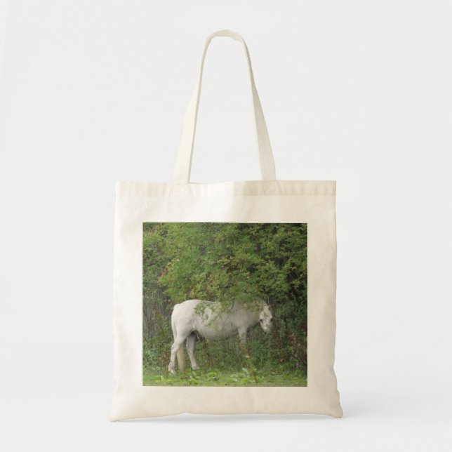 Bolso De Tela Shy White Horse Toke Bag (Frente)