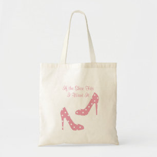 Bolso De Tela Si el zapato cabe rosa