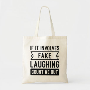 Bolso De Tela Si involucra una falsa risa
