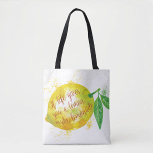 Bolso De Tela Si la vida le da un limón, haga la limonada