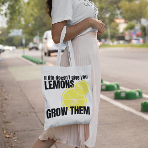 Bolso De Tela Si la vida no te da limones... los hace grandes.