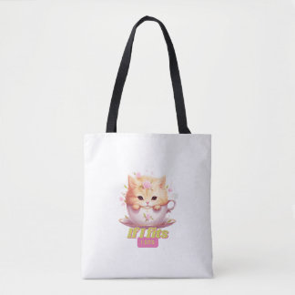 Bolso De Tela "Si Me Encaja, Me Sienta" Amantes Del Gato