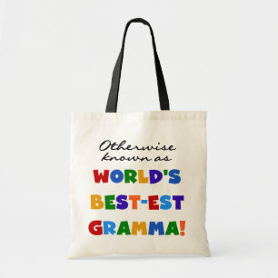 Bolso De Tela Si no conocido como camisetas del Mejor-est Gramma