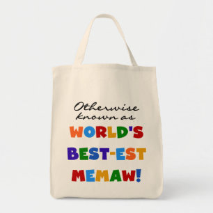 Bolso De Tela Si no conocido como camisetas del Mejor-est Memaw