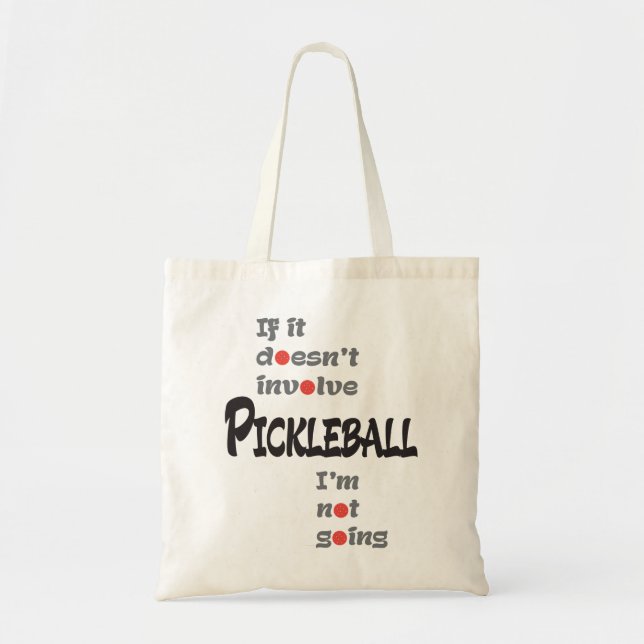 BOLSO DE TELA SI NO IMPLICA PICKLEBALL (Frente)