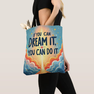 Bolso De Tela si puedes soñarlo, puedes hacerlo