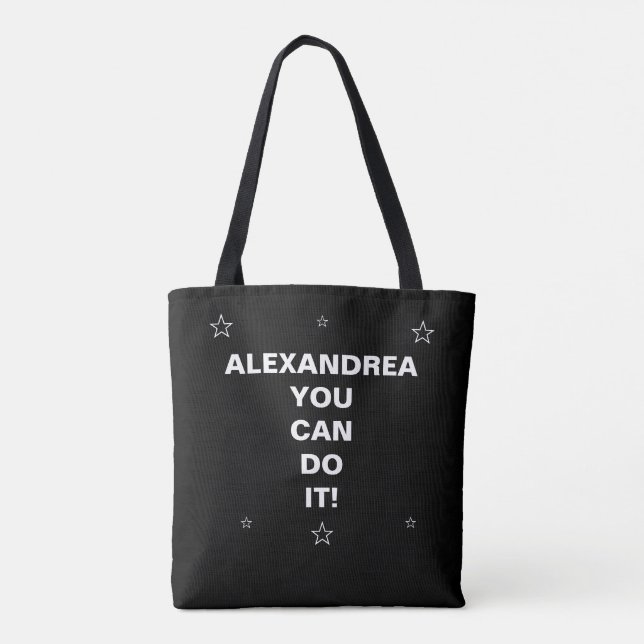 Bolso De Tela Si Puedes Sueñar Puedes Comenzar A Personalizar (Reverso)