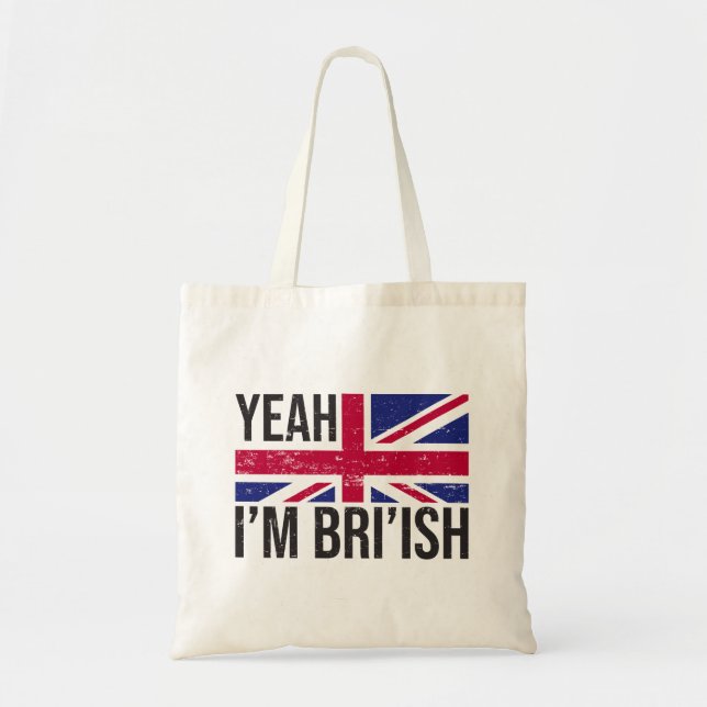 Bolso De Tela Sí, Soy Británica, ¿Cómo Sabías Meme? (Frente)