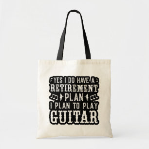 Bolso De Tela Sí, Tengo Un Plan De Jubilación Gracioso Guitarra