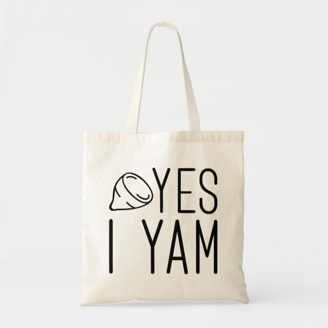 Bolso De Tela Sí Yam (Frente)