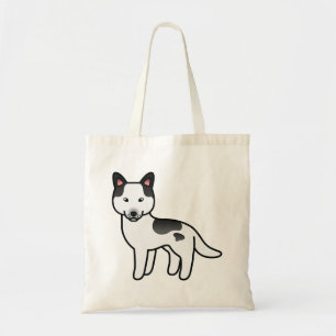 Bolso De Tela Siberian Husky, Personalizado del Black Piebald