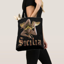 Bolso De Tela Sicilia / Sicilia Trinacria Tote Bag