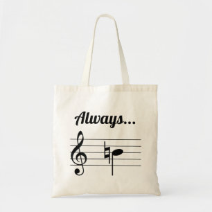 Bolso De Tela Siempre B Natural Musical Pun Funny