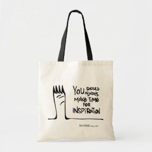 Bolso De Tela Siempre deberías dar tiempo a la inspiración