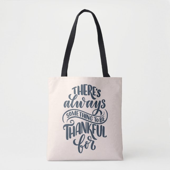 Bolso De Tela Siempre hay algo para agradecer (Anverso)
