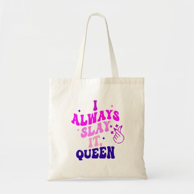Bolso De Tela siempre mato café reina (Frente)