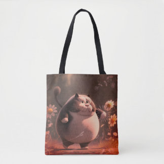 Bolso De Tela Siendo malvada entre las flores Tote