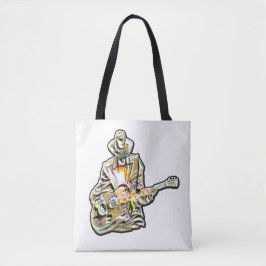 Bolso De Tela Sienta el Blues - Diseño artístico de guitarra