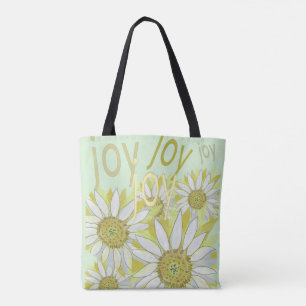 Bolso De Tela Siente la alegría natural celebrar flores