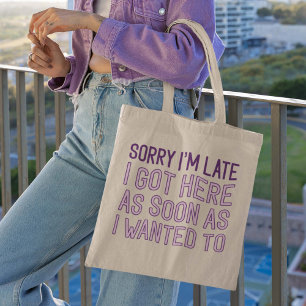 Bolso De Tela Siento haber llegado tarde