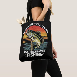 Bolso De Tela Siento no haber escuchado que pensaba en pescado